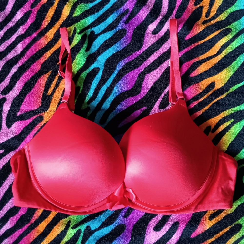 ❤️ Aerie Red Push Up Bra Padded 34B